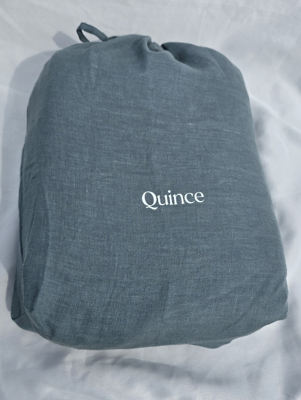 New Quince European 100% Linen Duvet Cover & SHAM SET Ocean Full Queen